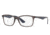 Ray-Ban RX7047 Bifocal Prescription Eyeglasses, 56mm, Transparent Grey, RX7047-5848-56-BI