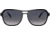 Ray-Ban State Side RB4356 Sunglasses, Polarized Blue Gradient Lenses, Black Transparent Black, 58, RB4356-654578-58