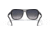 Ray-Ban State Side RB4356 Sunglasses, Polarized Blue Gradient Lenses, Black Transparent Black, 58, RB4356-654578-58