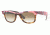 Ray-Ban Wayfarer II Bifocal Sunglasses RB2143 with Lined Bi-Focal Rx Prescription Lenses RB2143-102651-4722 - Lens Diameter: 47 mm, Frame Color: Top Text. Str. Pink. Vio On Hav