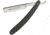 Razolution Straight Razor Folding Knife,4in,Carbon Steel,Standard Edge Straight Head Blade,Satin,Black,Carbon Fiber Handle SBT88161