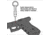 Real Avid 2-in-1 Tool For Glock Disasembly &amp; Front Sight, AVGLOCK21