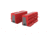 Real Avid Smart-Jaws Firearm Master Gun Vise Multi-Fit Sleeves, 9 Grooves, Textured Flat, 3 in Diameter, Thermoplastic Rubber, Medium, Gray/Red, AVSFJMF