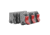 Real Avid Smart-Jaws Master Gun Vise Tube-Fit Sleeves, Two-Sided, Non-Marring Soft Jaws/Steel Ultimate Vise, Medium, Grey/Red, AVSFJPF