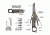 Real Avid Titanium Coated Stainless Steel Pistol Tool / 19 precision tools AVPSTL-B