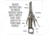 Real Avid Titanium Coated Stainless Steel Pistol Tool / 19 precision tools, AVPSTL-B
