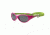 Real Kids Shades Cherry Pink/Lime Green Double Injection Flex Fit Removable Band Frame with PC Smoke Lens 4+, Girls 4EXPCPLM