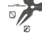Reapr 3 Piece Chuk Star Set, 1.75in, 420 Stainless Steel, Stone Washed Blade, 11070
