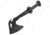 Reapr Meridius Battle Axe, 5-3?4in, 420 Stainless Steel, Serrated Top Edge w/ Ripper Blade, Black Oxide, 11020