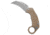 Reate Knives Reate EXO-K Gravity Karambit Button Lock Knife Tan Aluminum 3.1&quot; Stonewash, Tan, Bohler N690, adult, BHQ-183934