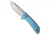 Reate Knives Reate PL-XF Pivot Lock Knife Blue Aluminum 3.4&quot; Satin/Stonewash, Blue, Nitro-V, adult, BHQ-206877