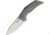 Reate Knives T2500 Framelock Folding Knife, Gray, Gray bead blast finish titanium handle, T2500 FRAMELOCK BEAD BLAST