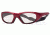 Rec Specs MX-20Protective Eyewear Crimson Frame,Clear Lens, Unisex MX-20CMBK4817125C