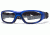 Rec Specs MX-21 Protective Eyewear Bright Blue Frame,Clear Lens, Unisex MX-21BLBK4817C