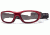 Rec Specs MX-21Protective Eyewear Crimson Frame,Clear Lens, Unisex MX-21CMBK4817C