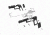 Recover Tactical 1911 Grips with Integrated Rail Adapter and Changeable Panels, Black Frame with Black and Phantom Gray Panels, CC3P-0104