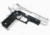 Recover Tactical 1911 Grips with Integrated Rail Adapter and Changeable Panels, Black w/ Grey &amp; Black, CC3P-0104