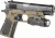 Recover Tactical 1911 Grips with Integrated Rail Adapter and Changeable Panels, FDE w/ FDE &amp; Black, CC3P-0201