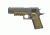 Recover Tactical 1911 Grips with Integrated Rail Adapter and Changeable Panels, Tan Frame with Black and Tan Panels, CC3P-0201