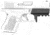 Recover Tactical Picatinny Rail Adapter for Glock 42, Black, GR42-01