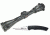 Redfield Revenge 3-9x42mm Dial-N-Shoot Rifle Scope - Matte Black, Accu-Ranger Accu-Plex Reticle 117853 w/ Browning 132BL Black Label Sliver G-10 Folding Knife 320132BL