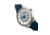 Reign Lafleur Automatic Leather-Band Watch w/ Date, Silver/Blue, One Size, REIRN5403