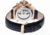 Reign Mens Goliath Watch,44mm,Black Dial,Gold Bezel,Black Leather Strap REIRN3307