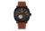 Reign Napoleon Automatic Semi-Skeleton Leather-Band Watch, Black/Brown, One Size, REIRN5805