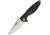 Rike Knife Hummingbird Plus Linerlock Folding Knife, 3.5 Damasteel blade, Black and blue carbon fiber handle, RKHBPDBCF