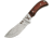 Rite Edge Deer Skinner Fixed Blade Knife, Deer Skinner, 8in Overall, 3.75in Satin SS Skinner Blade, Brown Wood Handle, Whitetail Deer Blade And Guard Artwork, Black Nylon, brown, 211389-DE