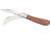 Rite Edge Electrician's Folder Knife, Stainless hawkbill blade, Wood handle CN210595