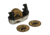 River's Edge Bears In Boat Coaster Set 2040