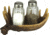 River's Edge Rivers Edge Moose Antler Salt &amp; Pepper Shakers
