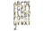 Rivers Edge Decorative Antler Letter, Wall Mounted, D, D