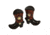 Rivers Edge Salt and Pepper Shakers, Cowboy Boots Holding, 2063