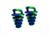 Riverside Scupper Plugs, Lime/Silver, 091276