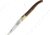 Robert David Laguiole Folder Wenge Wood Folding Knife,3.75in,12C27 Steel,Standard Edge,Satin,Brown,Wenge Wood Handle RDL0212WEN