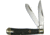 Roper Knives Ash Viper Trapper Carbon Folding Knife,Standard Edge,Clip and Spey,Snakeskin,Jigged Bone Handle RP0002CBR