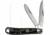 Roper Knives Peanut Chaparral Series Jigged Folding Knife,Standard Edge,Clip and Spey,Black Handle RP006CBK