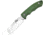 Roper Knives Razor Fixed Blade Green Knife, 3 satin finish 1065 carbon steel blade, Green G10 handle, RP023G