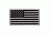 Rothco American Flag Patch - Hook Back, Black/Silver, Bulk Packaging, 17781-BlackSilver-Normal-BulkPackaging