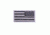 Rothco American Flag Patch - Hook Back, Black/Silver, Bulk Packaging, 17784-BlackSilver-Reverse-BulkPackaging
