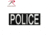 Rothco Polyester Hook Back Police Patch, Large, Black, 2784-L
