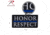 Rothco Honor &amp; Respect Morale Patch, Nylon/Cotton/Rayon, 3.5 x 2, 1863