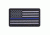 Rothco PVC Thin Blue Line Flag Patch - Hook Back, Bulk Packaging, 27789-BulkPackaging
