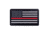 Rothco Rubber Thin Red Line Flag Patch - Hook Back, 2776