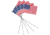Rothco US Stick Flag, 6 Pieces, 15224-SixPieces