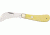 Rough Rider Hawkbill Fold Knife, 440 SS hawkbill blade, Smooth yellow synthetic handle RR861