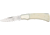 Rough Rider Lockback 3 5/8in Fold Knife, SS drop point blade, White smooth bone handle RR135