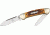 Rough Rider Mini Canoe Fold Knife, SS spear and pen blade, Amber jigged bone handle RR058